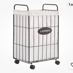 Black and White Laundry Hamper